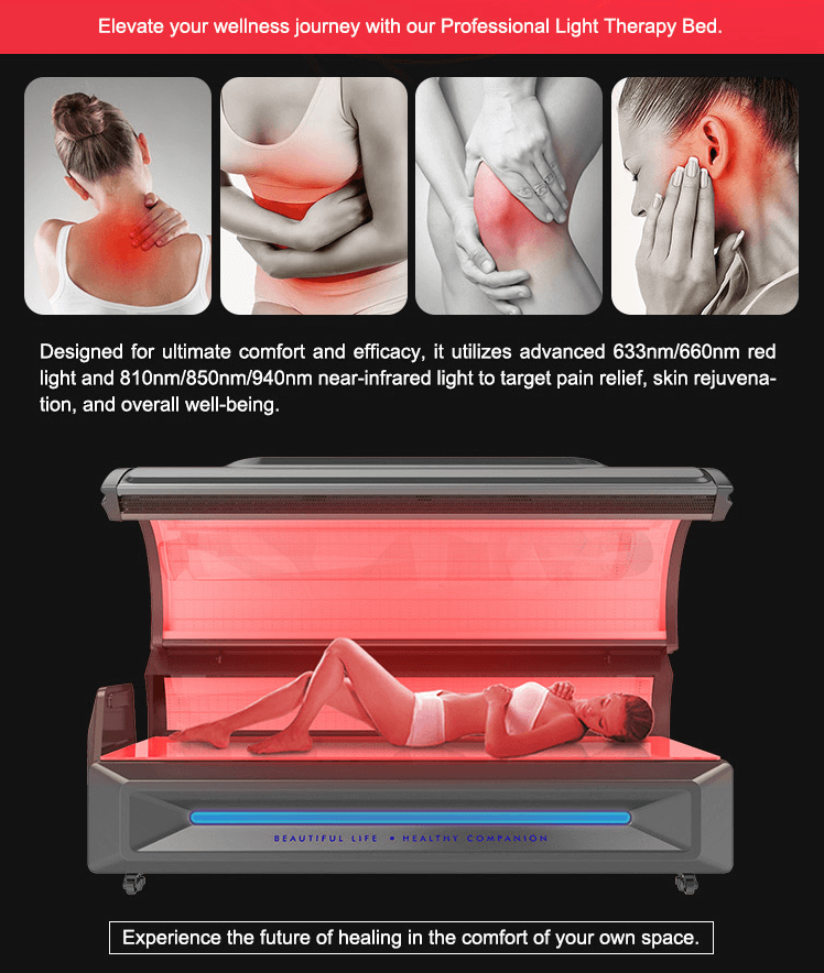 OxyEdge Pro Series red light bed banner