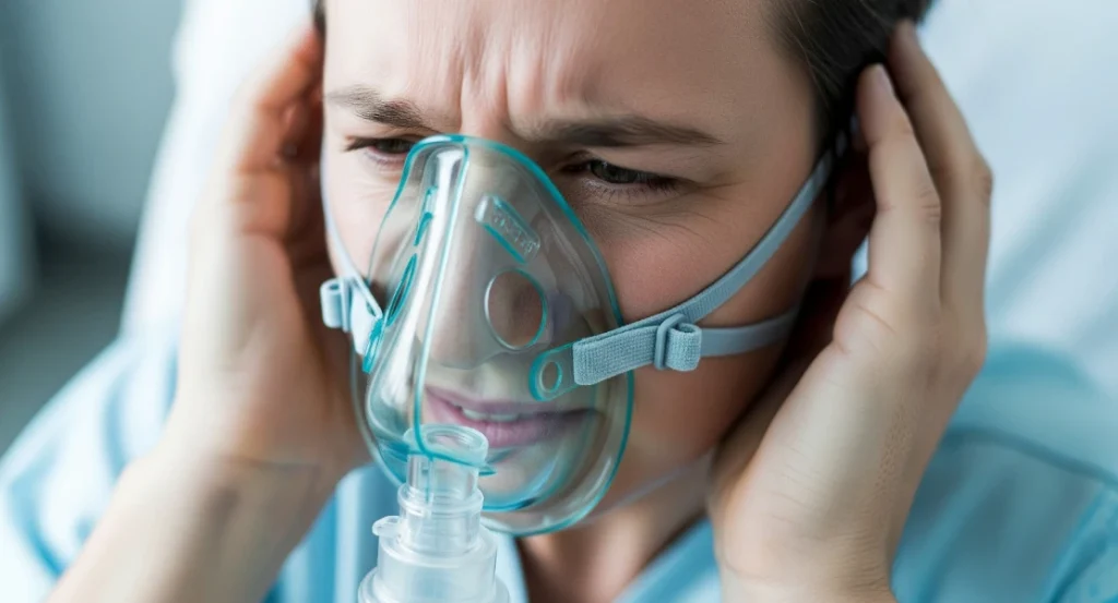 Equalizing your ears in a hyperbaric oxygen chamber